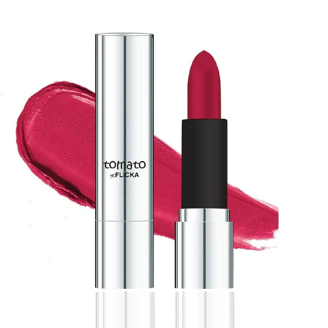 FLiCKA Tomato Pink Matte Finish Lipstick Shade 03 | Grocsy