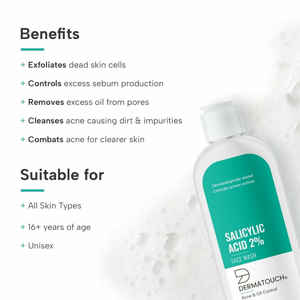Dermatouch Salicylic Acid 2% Face Wash | Grocsy