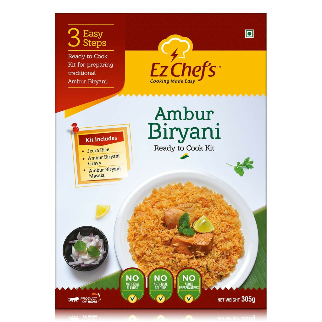 Ez Chef's Ambur Biryani Kit - Ambur's Famous Biryani | Grocsy