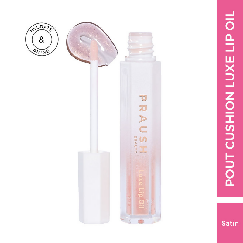 Praush Beauty Pout Cushion Luxe Lip Oil - Satin Shimmery | Grocsy