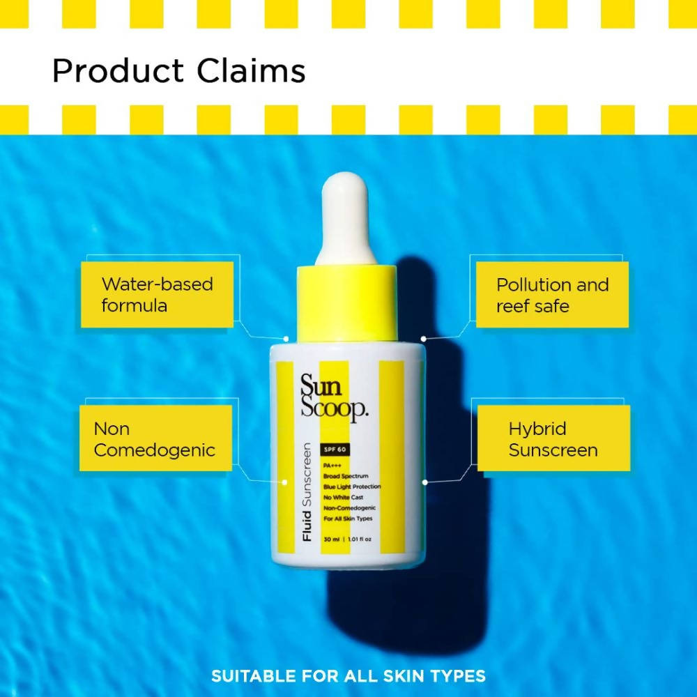 Sun Scoop Fluid Sunscreen SPF 60 | Grocsy