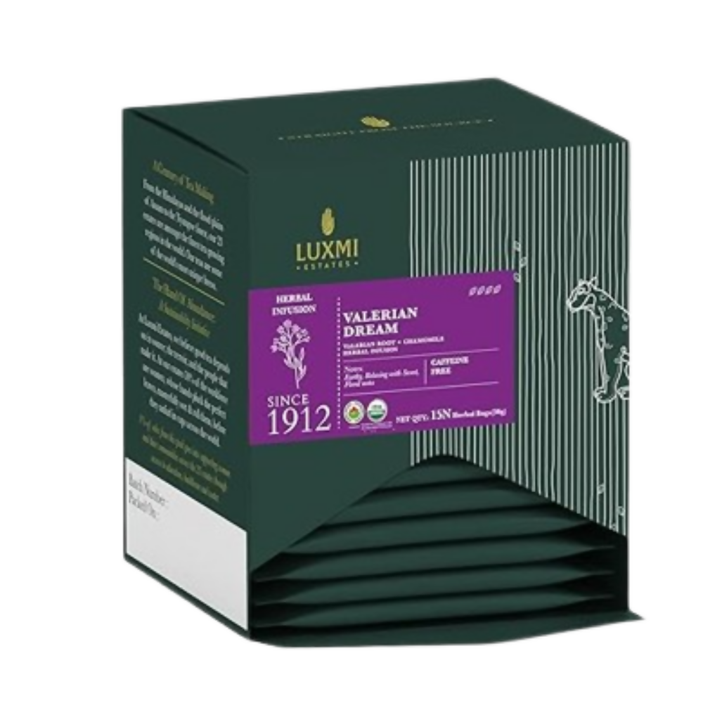 Luxmi Estates Valerian Dream – Organic Sleep Tea | Grocsy