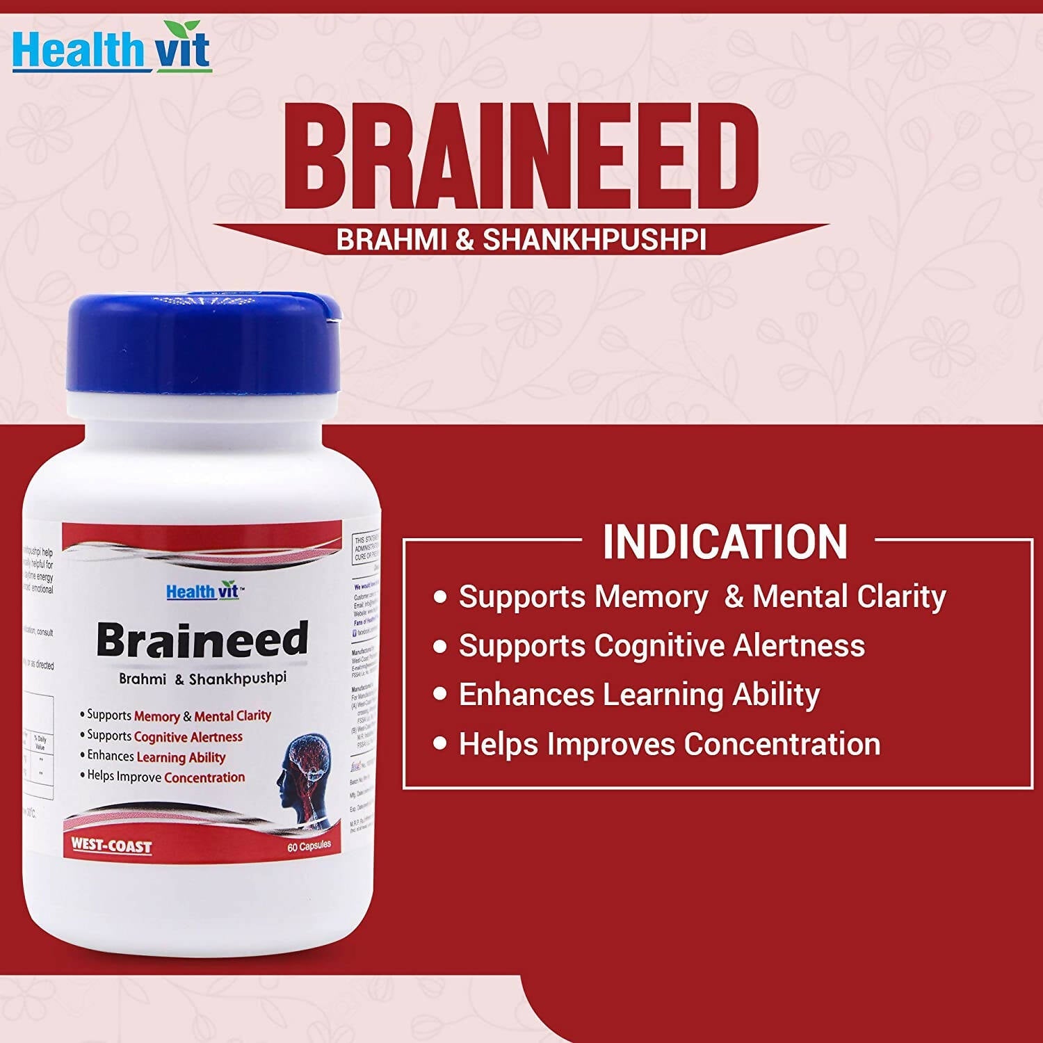 Healthvit Braineed Capsules | Grocsy