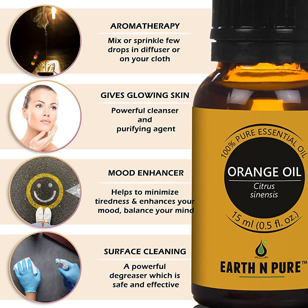 Earth N Pure Lavender & Orange Essential Oils | Grocsy
