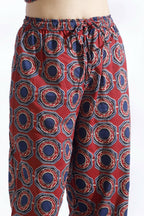 Breathables Abstract Cotton Co-Ord Set – Red | Grocsy