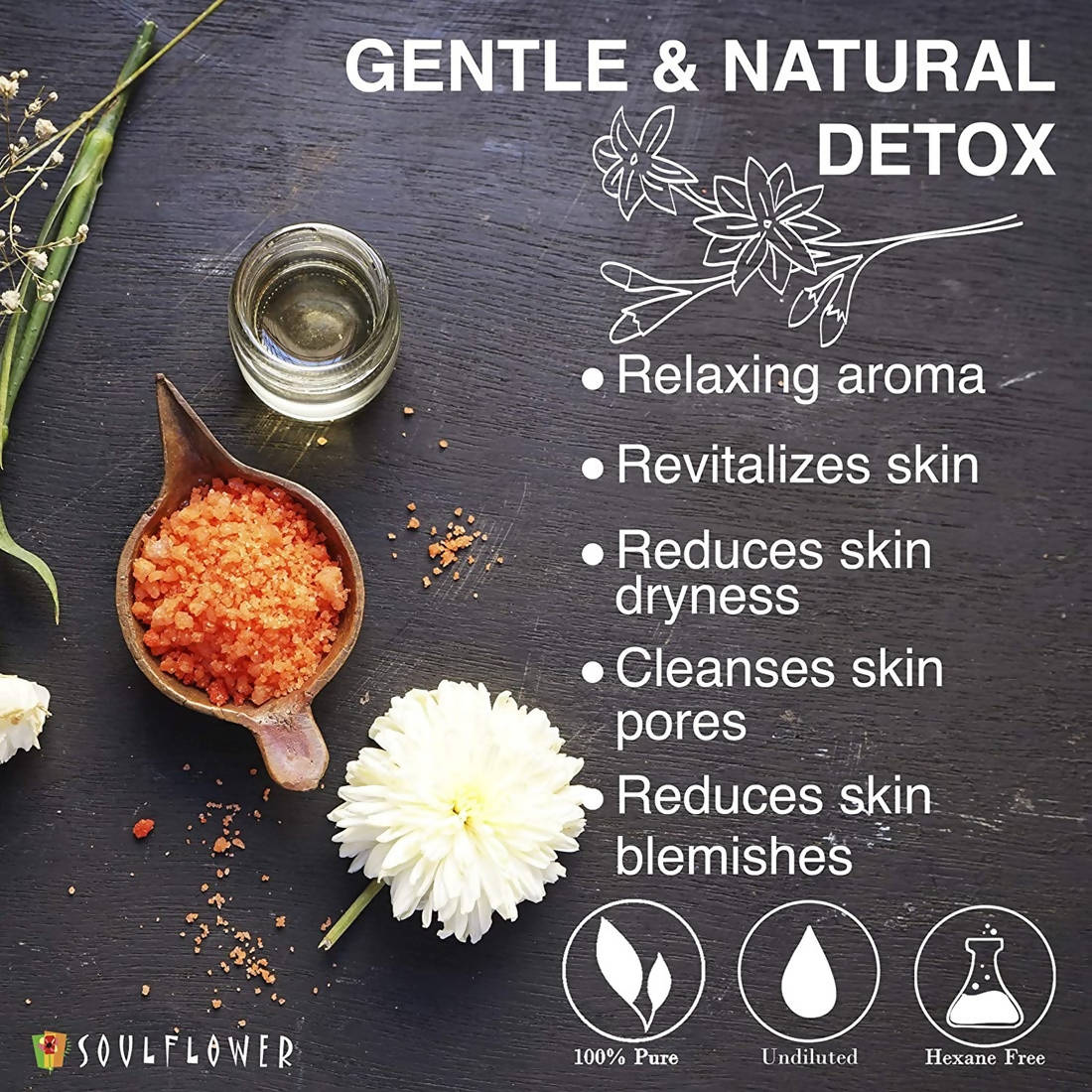 Soulflower Aromatherapy Essential Oil Jasmine Bath Salt | Grocsy