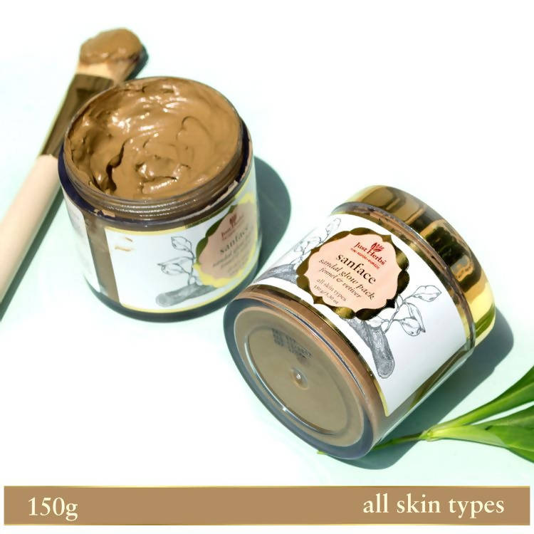 Just Herbs Sanface Sandal Glow Pack | Grocsy