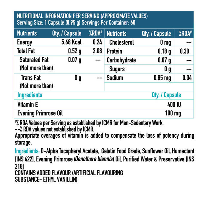 HK Vitals Vitamin E Capsules | Grocsy