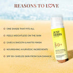 Just Herbs Tinted Serum Sunscreen SPF 50+ | Grocsy