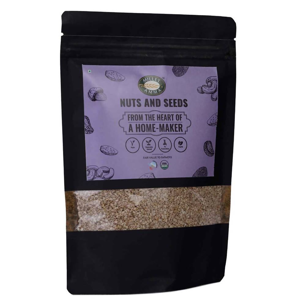 Millet Amma Organic White Til (Sesame Seeds) | Grocsy