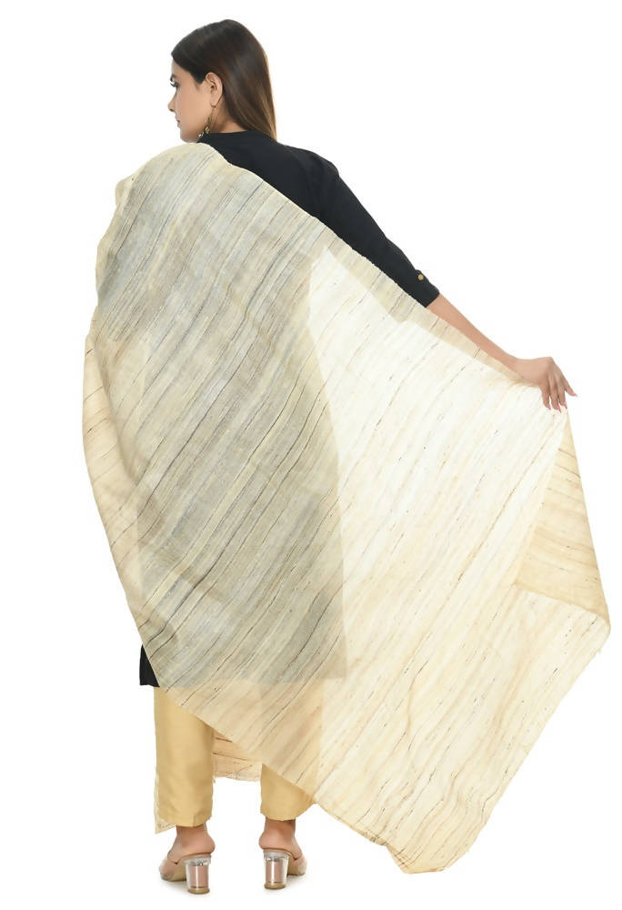 Mominos Fashion Golden Pure Ghichcha Silk Dupatta | Grocsy