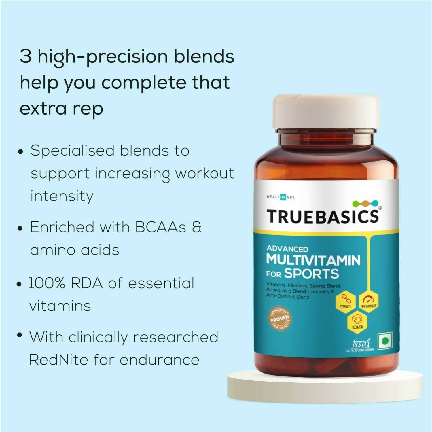 TrueBasics Advanced Multivitamin For Sports | Grocsy