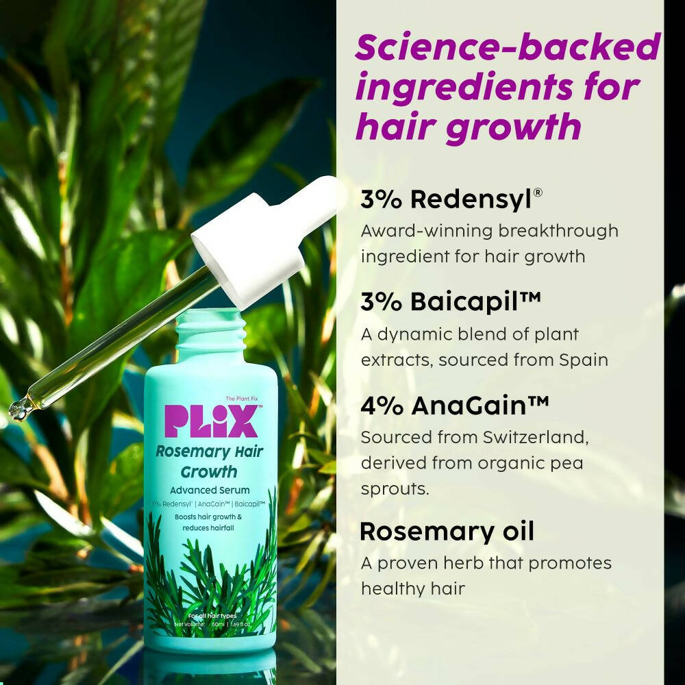 PLIX The Plant Fix Rosemary Advanced Hair Growth Serum | Grocsy