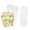 Kindermum Pro Aio Cloth Diaper (With 2 Organic Inserts And Power Booster)-Colorful Art For Kids | Grocsy