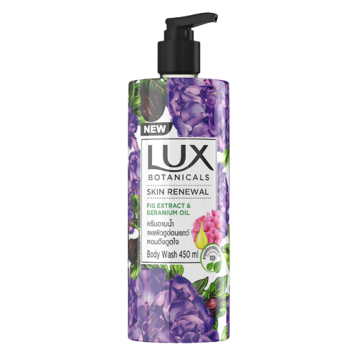 Lux Botanicals Skin Renewal Body Wash with Fig Extract & Geranium Oil | Grocsy