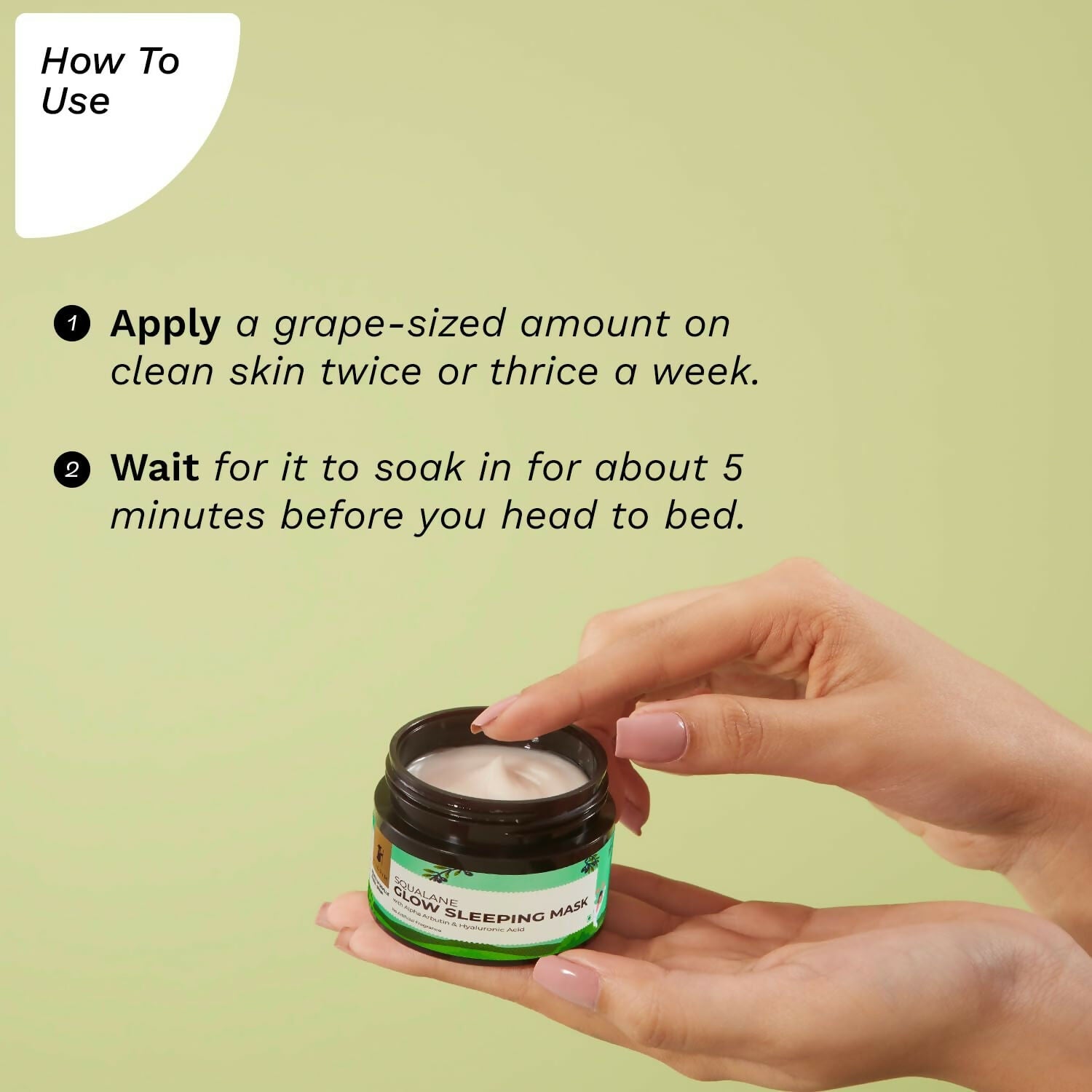 Pilgrim Spanish Glow Sleeping Face Mask with Alpha Arbutin & Hyaluronic Acid For Glowing Skin & Skin Hydration | Grocsy