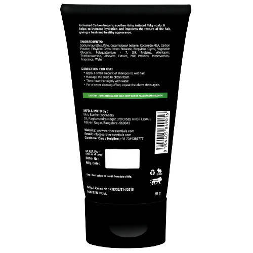 Earthe Essentials Activated Carbon Shampoo | Grocsy