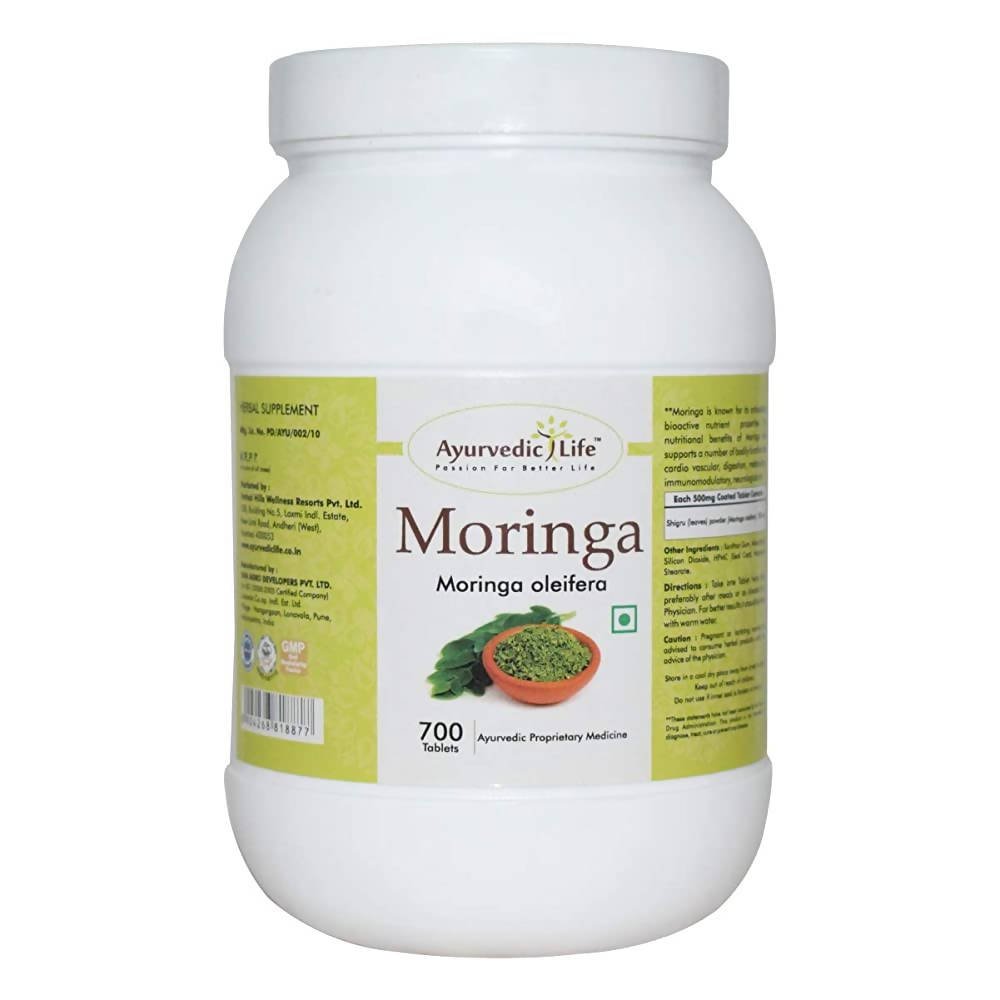 Ayurvedic Life Moringa Tablets | Grocsy