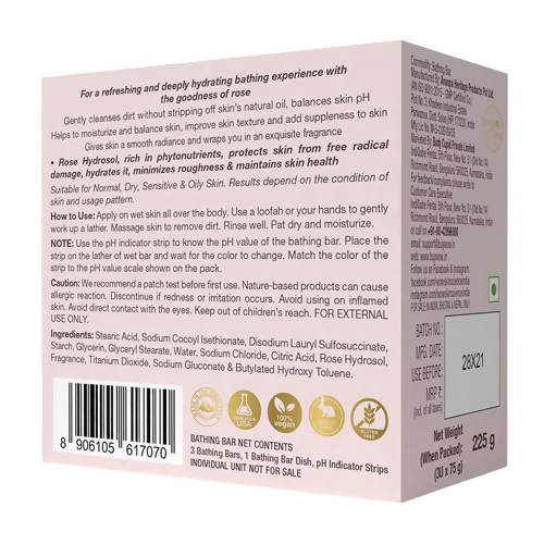 Wow Skin Science Himalayan Rose Bathing Bar | Grocsy