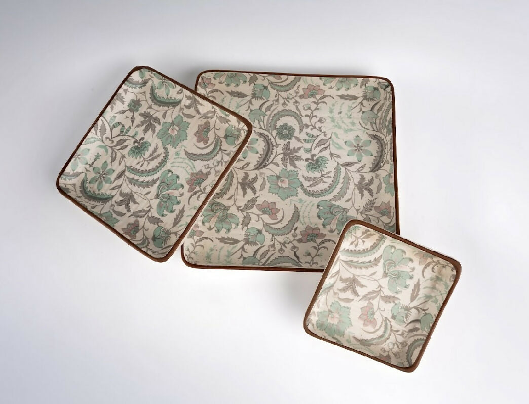 Simply Soho Mughal Mist Platter Set of 3 | Grocsy