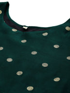 Ahalyaa Women's Traditional wear Ethnic Dress - Green | Grocsy
