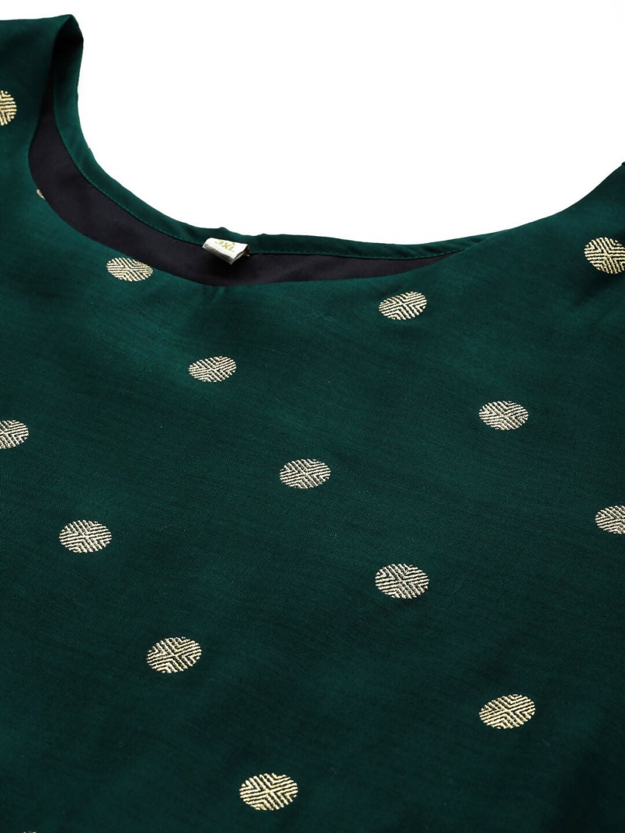 Ahalyaa Women's Traditional wear Ethnic Dress - Green | Grocsy