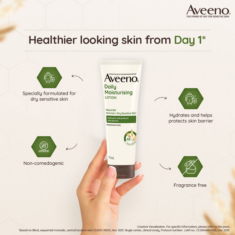 Aveeno Daily Moisturising Lotion - Natural Oat Body Moisturizer | Grocsy