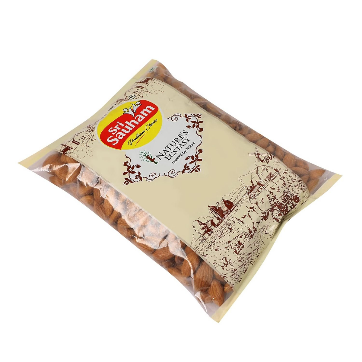 Sri Sauham Premium Fresh Almonds Badam Giri Dry Fruits | Grocsy
