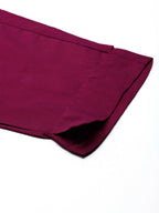 Ahalyaa Women's Traditional wear Kurta Set - Burgundy | Grocsy