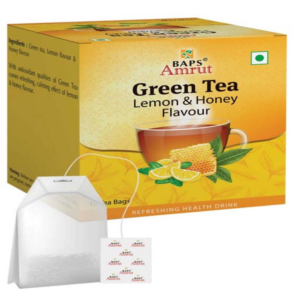 Baps Amrut Green Tea with Lemon & Honey Flavour | Grocsy