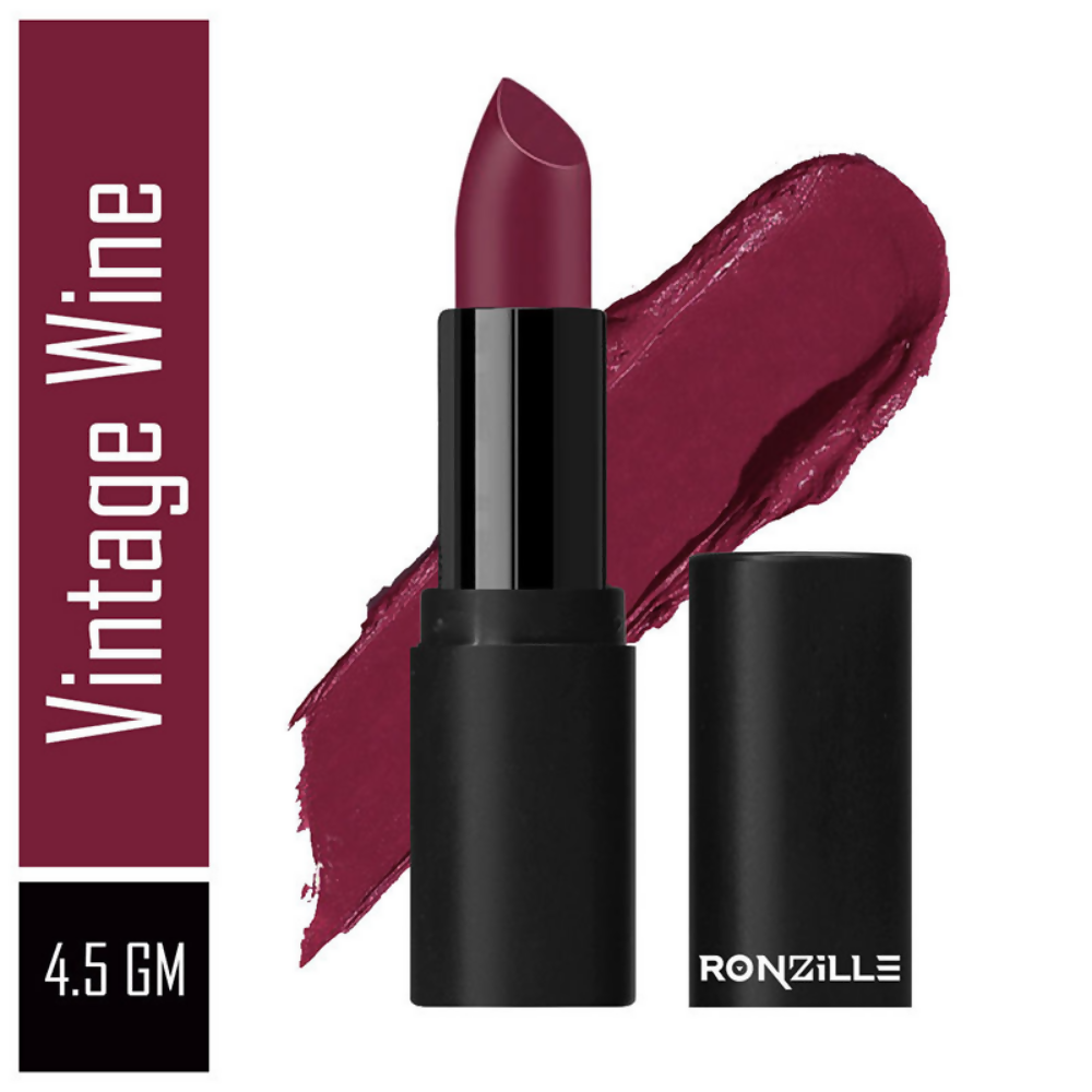 Ronzille One Touch Up HD Matte Lipstick - Vintage Wine | Grocsy
