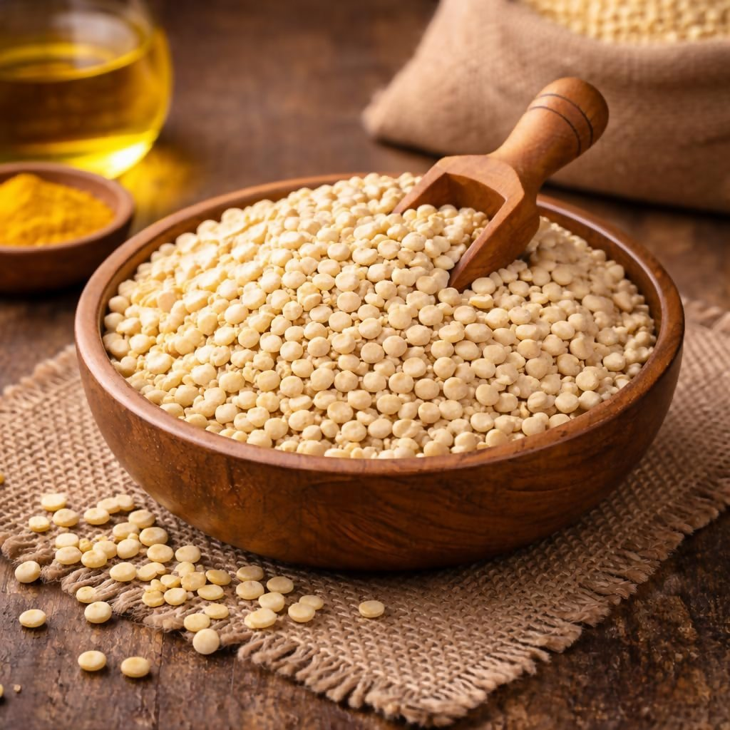 Village-Organica White Urad Dal Whole | Grocsy