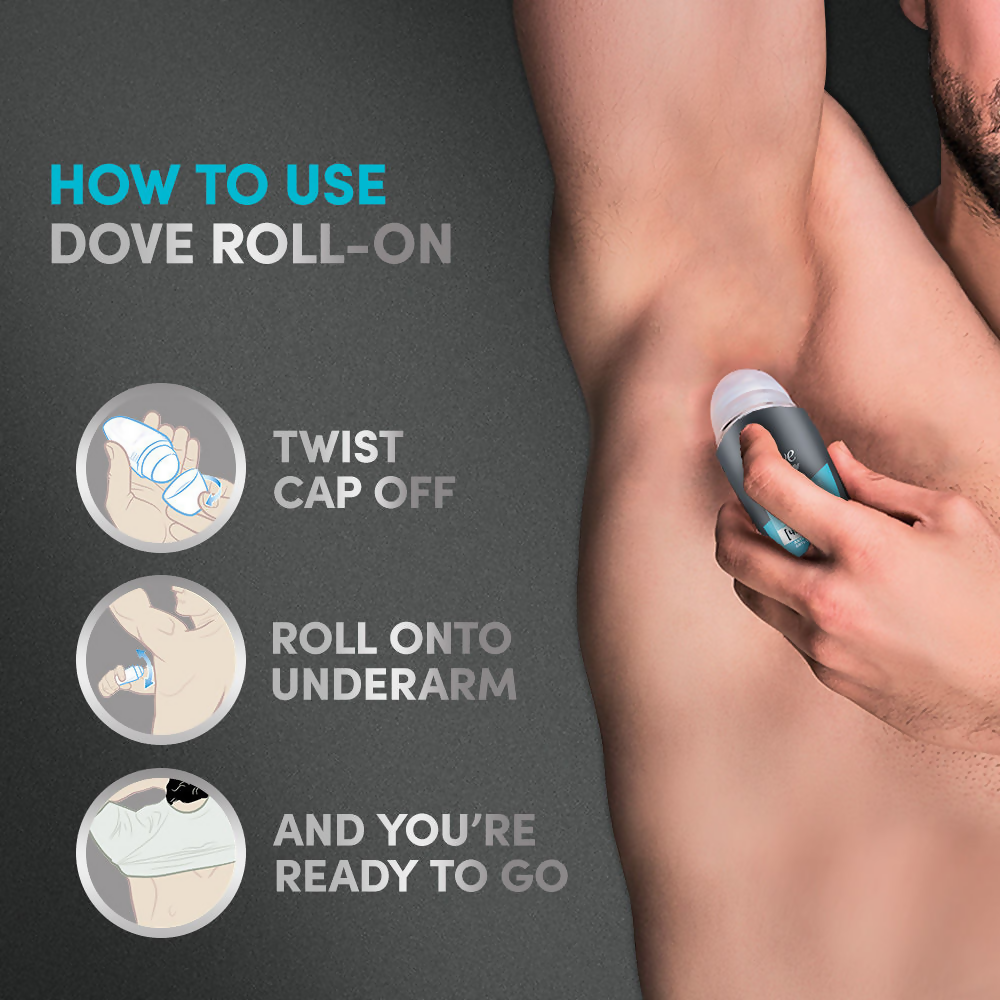 Dove Men + Care Clean Comfort Anti - Perspirant Roll - On | Grocsy
