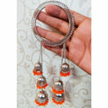 MS Fashion India Stylish Orange Pearls Hanging Bangles | Grocsy