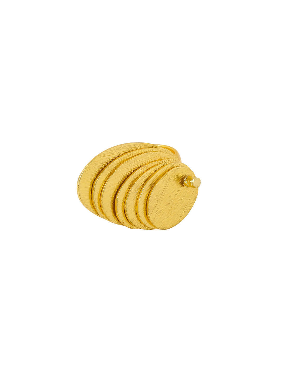 NVR Women's Western Gold-Polished Ajustable Finger Ring | Grocsy