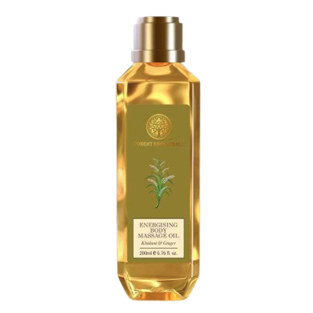 Forest Essentials Energising Body Massage Oil Khubani & Ginger | Grocsy