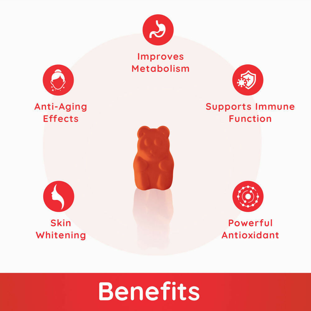 Purna Gummies Glutathione Cola Flavour Gummies for Skin Brightening | Grocsy