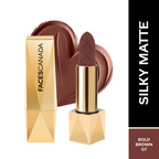 Faces Canada Comfy Silk Obsession Lipstick - Bold Brown 07 | Grocsy