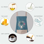 Klimet Waterproof Kitchen Apron For Women-Assorted (pack of 2) | Grocsy
