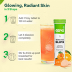 OZiva Bioactive Gluta Fizzy (L-Glutathione) Tablets | Grocsy