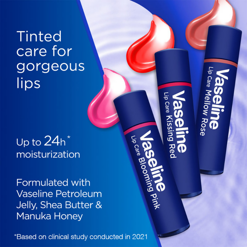 Vaseline Lip Care Colour + Care Tinted Lip Balm Stick - Kissing Red | Grocsy