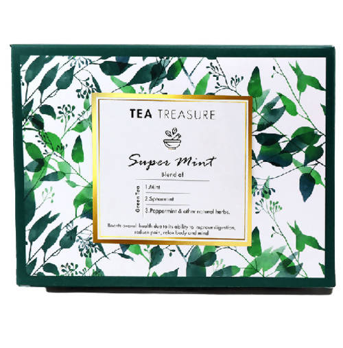 Tea Treasure Super Mint Green Tea Bags | Grocsy