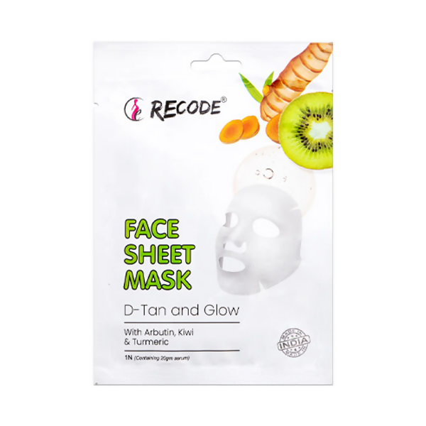 Recode D Tan And Glow Face Sheet Mask | Grocsy