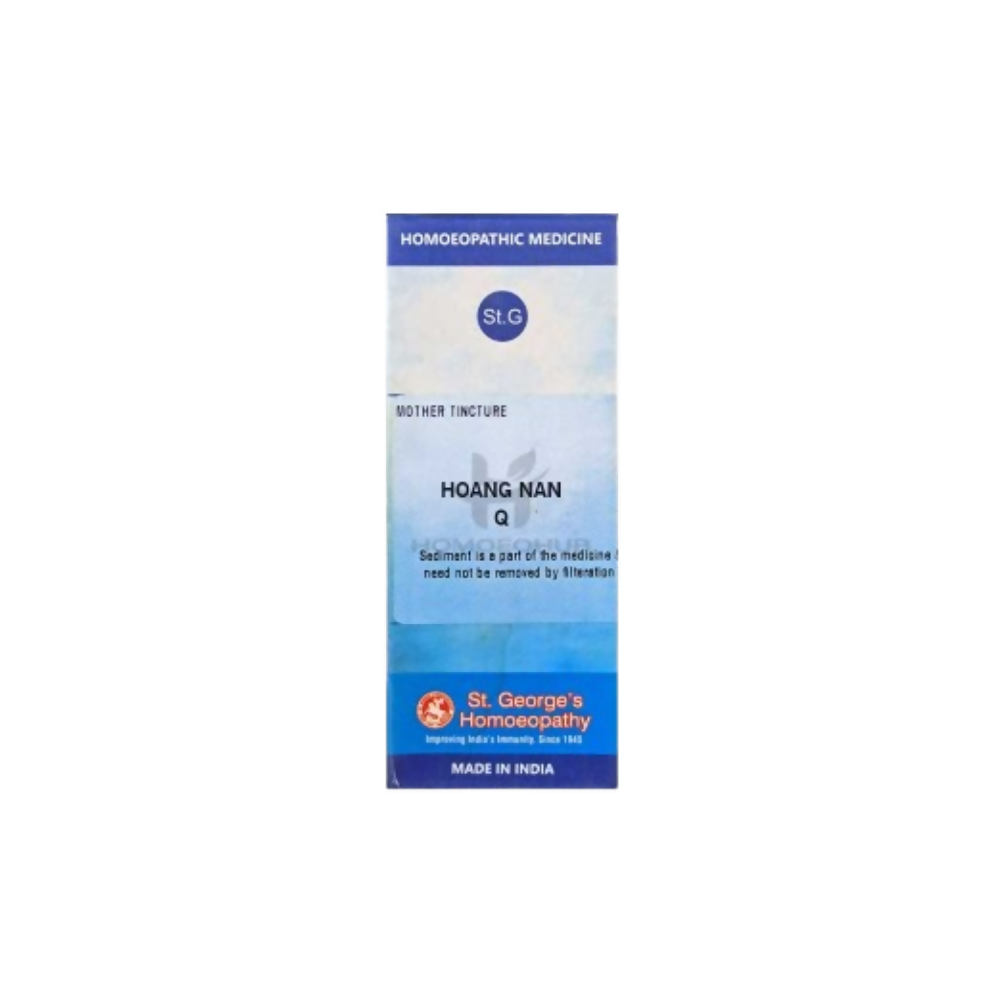 St. George's Homeopathy Hoang Nan Q (Mother Tincture) | Grocsy