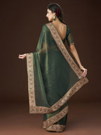 kasee Zari Embroidered Saree | Grocsy