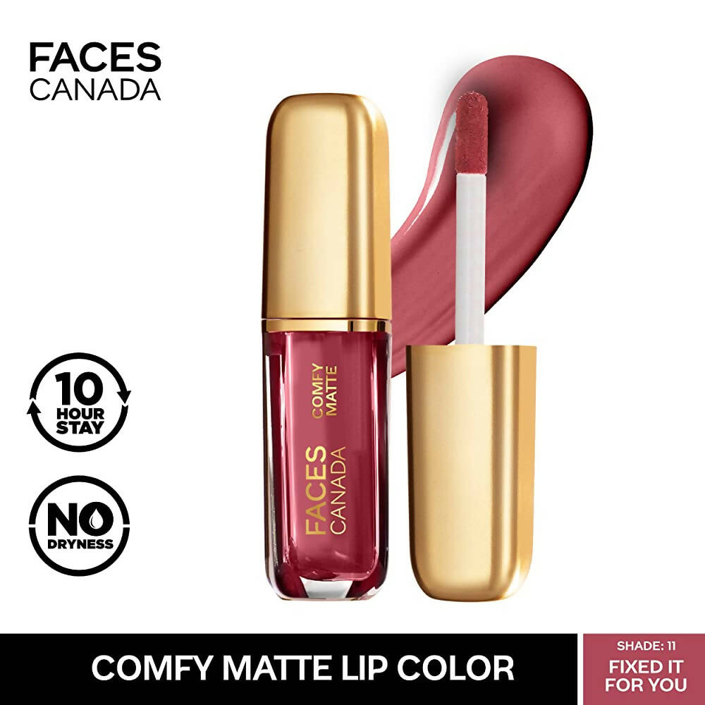 Faces Canada Comfy Matte Liquid Lipstick-Fixed It For You 11 | Grocsy