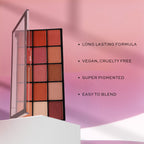 Makeup Revolution Reloaded Eyeshadow Palette-15 Smooth & Rich Shade-High Pay Off Formula - Newtrals 2 | Grocsy