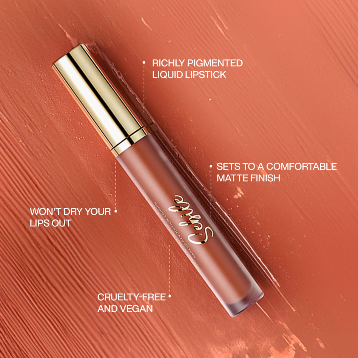 Makeup Revolution X Sebile Matte Liquid Lipstick - Get Noticed | Grocsy