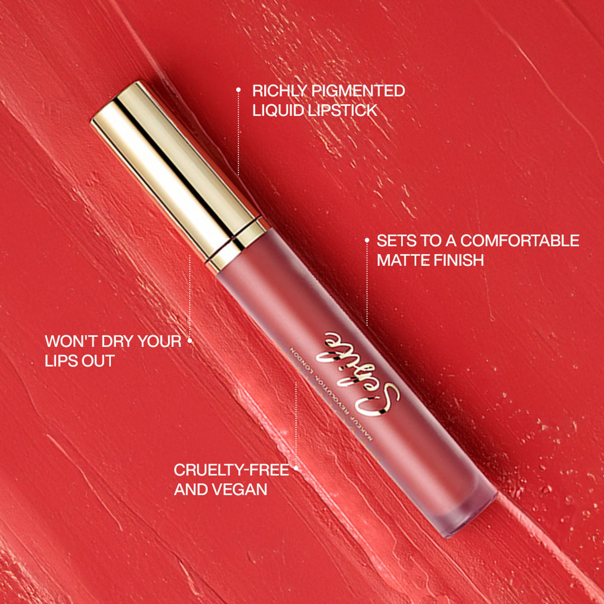 Makeup Revolution X Sebile Matte Liquid Lipstick - Reborn | Grocsy