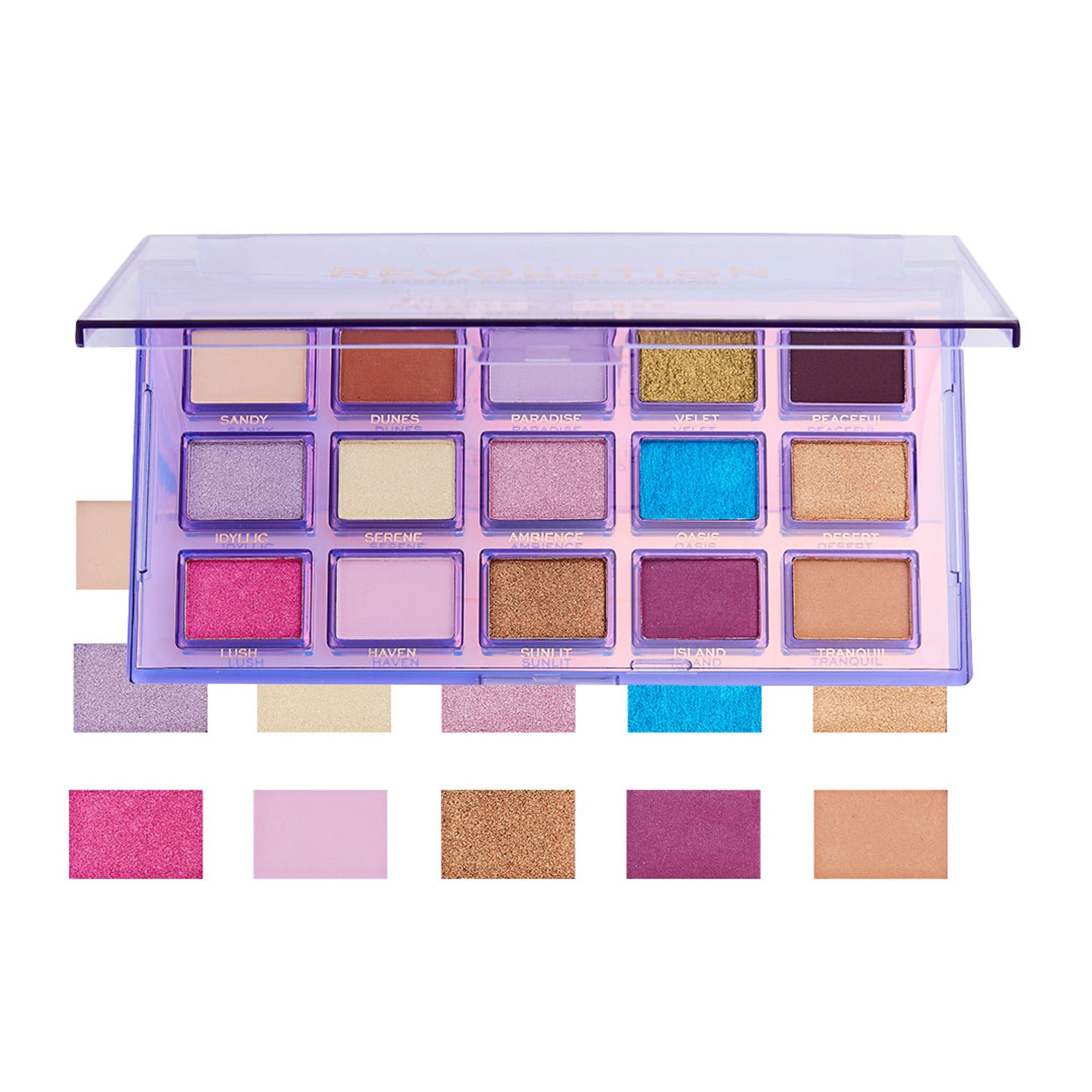 Makeup Revolution Reflective Eyeshadow Palette - Ultra Violet | Grocsy